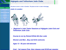 Tablet Screenshot of highgateandtottenhamjudoclubs.co.uk